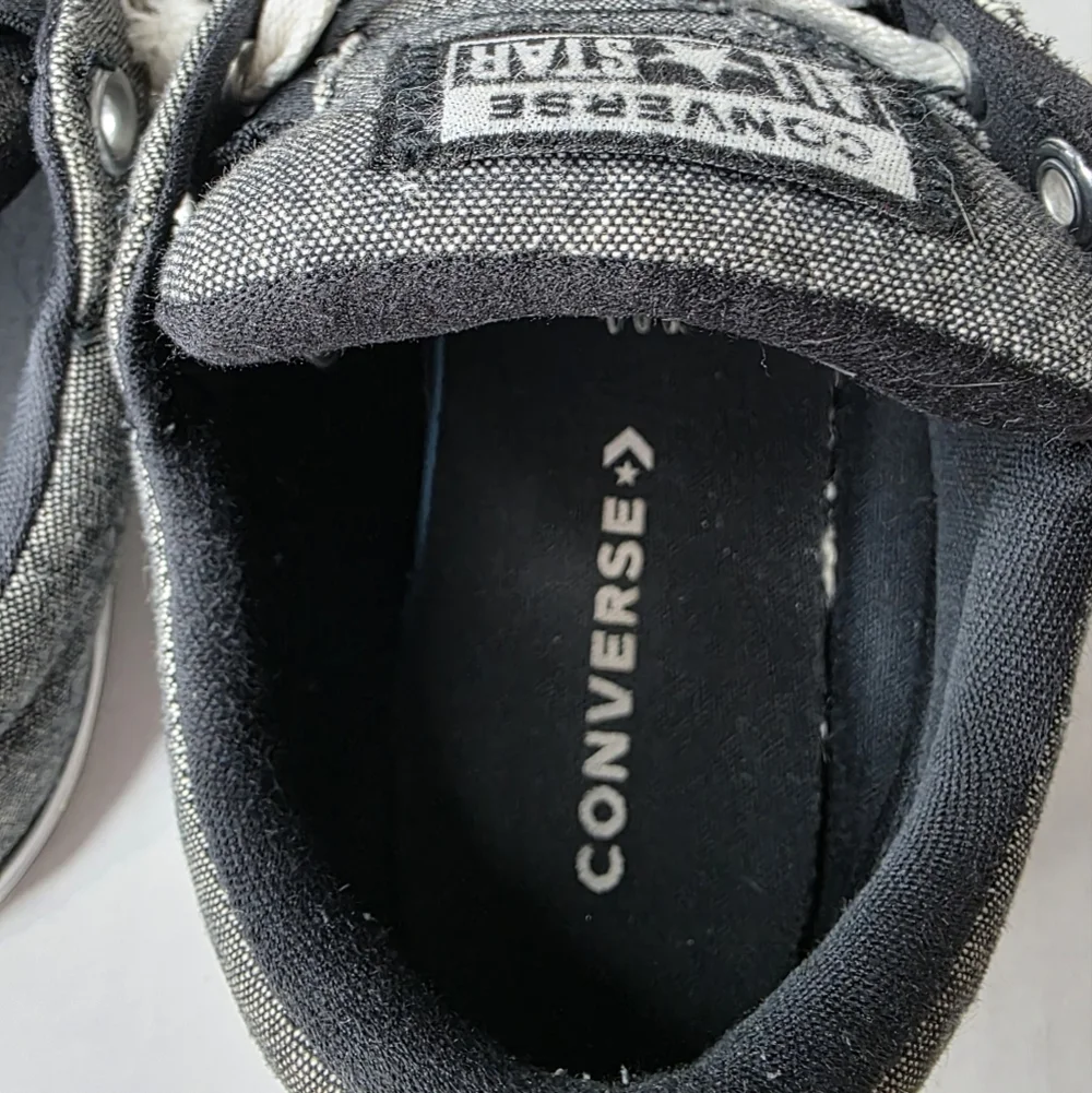 CONVERSE All Star Junior Charcoal and White Sneakers